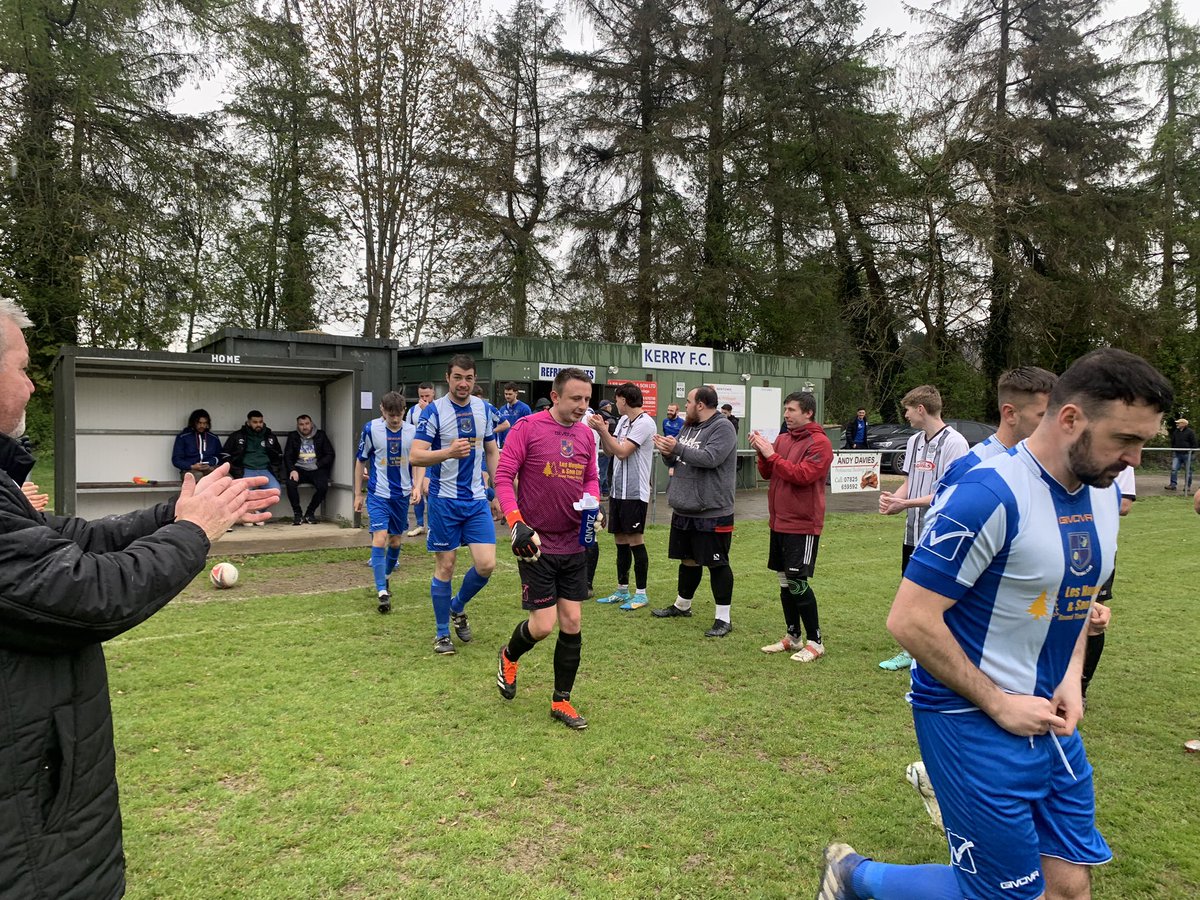 Before kick-off today, we gave Kerry a guard of honour after they clinched the MMP Central Wales League North title on Wednesday. Congratulations to the Lambs and best of luck next season!
