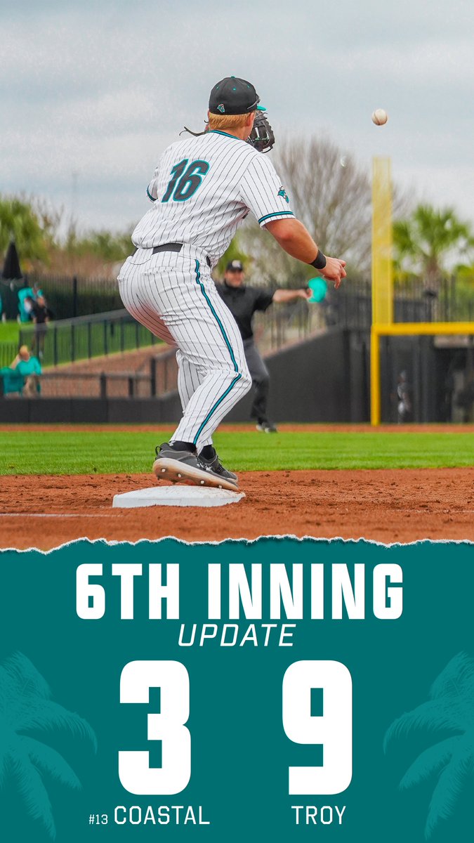 We head into the seventh, trailing by 6. #TEALNATION #ChantsUp