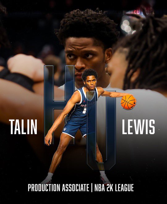 #HUHired Talin Lewis will be working with the @nba2kleague this summer as a Production Associate.