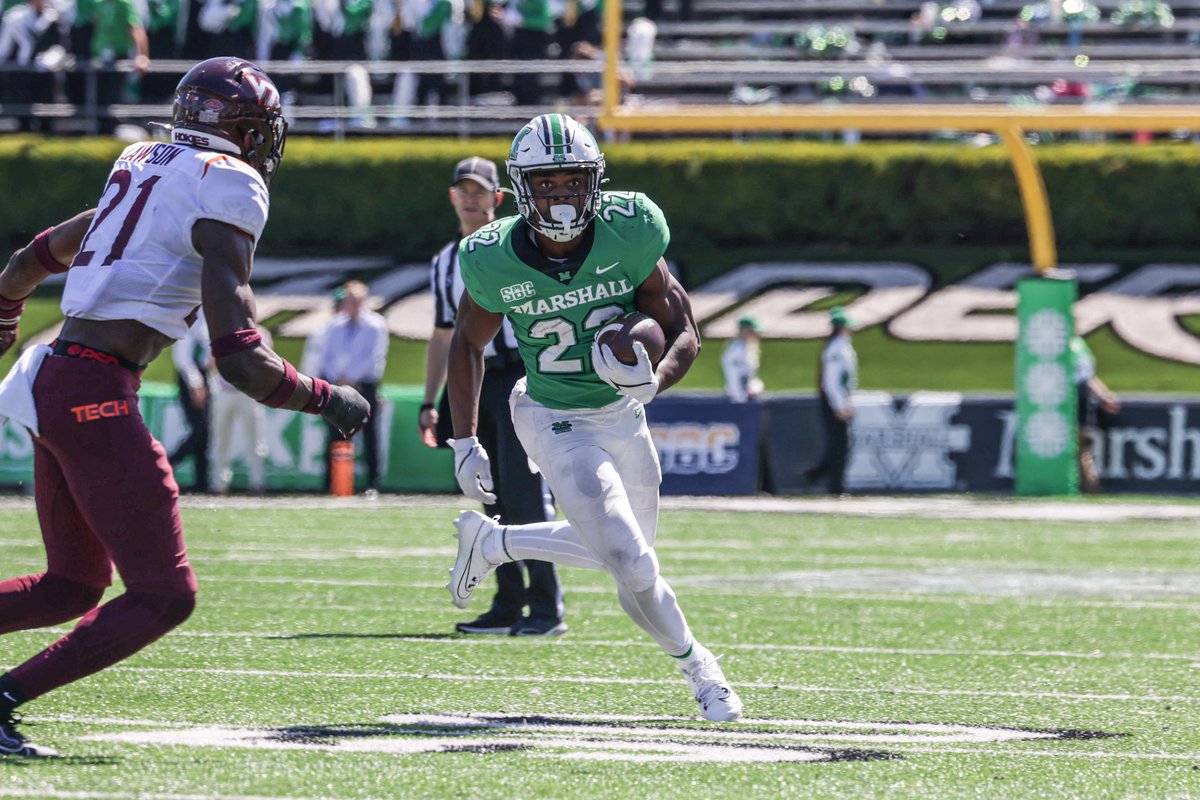 𝑹𝒂𝒔𝒉𝒆𝒆𝒏'𝒔 𝑨 𝑹𝒂𝒗𝒆𝒏!! Marshall RB Rasheen Ali becomes 1st SBC player drafted as the Baltimore Ravens selected him in the 5th Round with the 165th overall pick. 🔗: bit.ly/RasheenAliDraf…