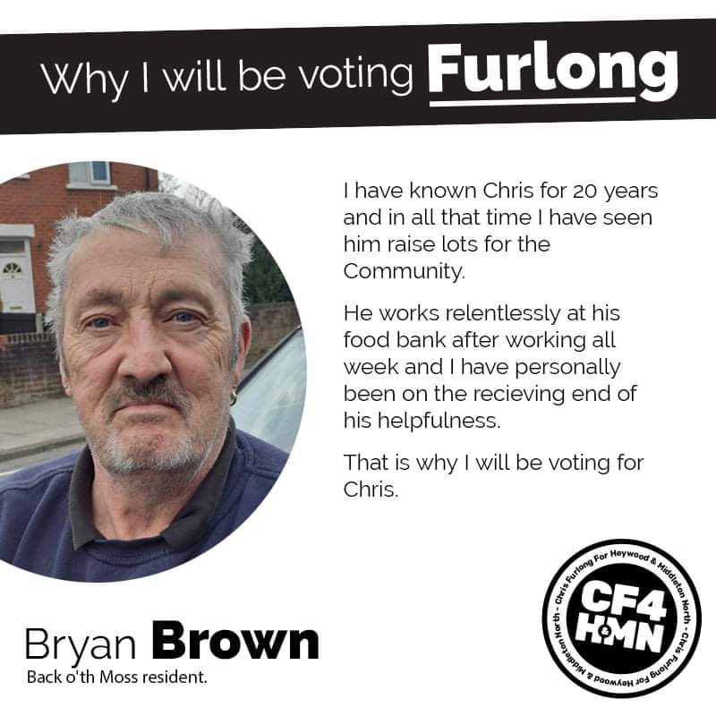 All across our new constituency, more and more people are voting for someone who has already been helping people here for decades.