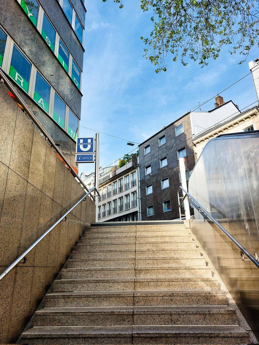 going #up #publictransport #stairs #city #urban #spring #duesseldorf #düsseldorf #germany #europe