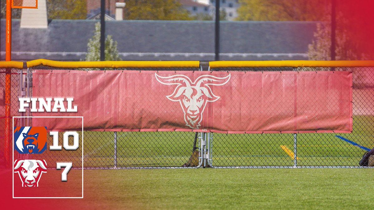 Final in game two at the Rooftop Field. @WPISoftball is back in action next Friday vs Wheaton! Box score now, recap soon!⤵️ 📊↠tinyurl.com/yzxhfph2 🥎𝚡🐐 #GoatNation #d3sb