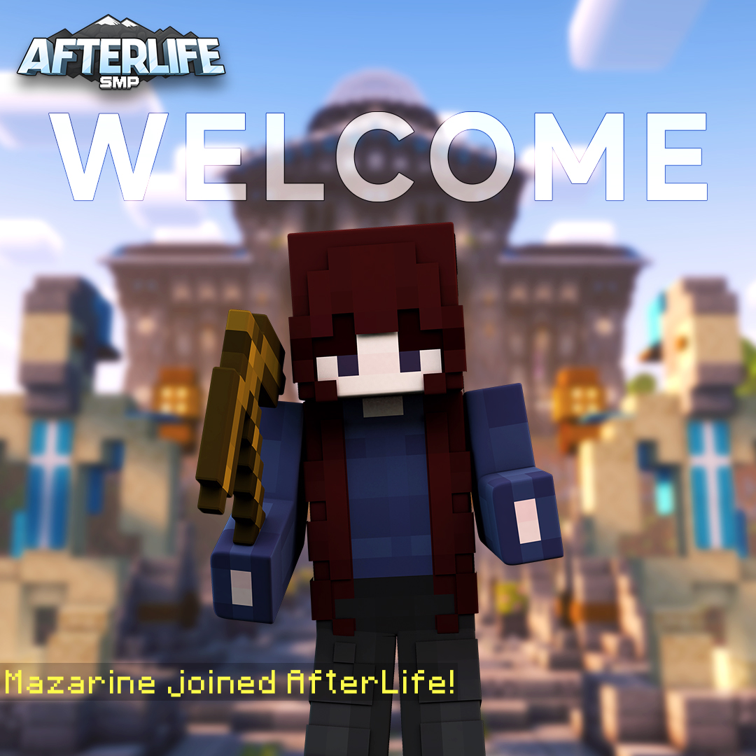 AfterLifeSMP's tweet image. We are thrilled to announce that @Mazzerinee will be joining us on Season 5 of #Minecraft #AfterLifeSMP! 🥳
Please help us in giving her a warm welcome to the group!
📎 Checkout her YouTube channel at mazarine.afterlifesmp.com