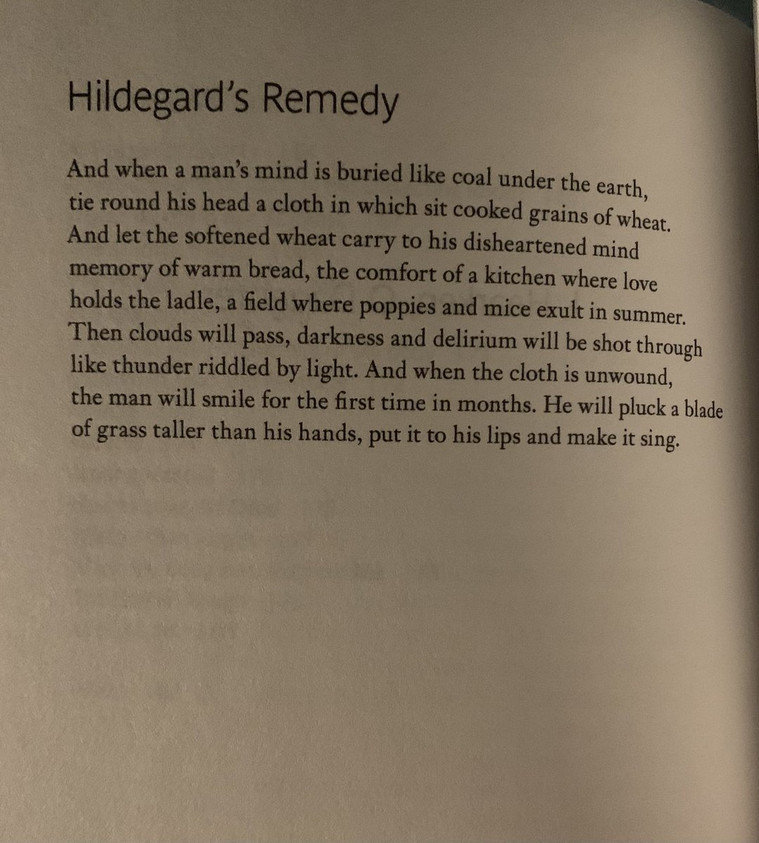 Hildegard’s Remedy by Rosie Jackson from Love Leans over the Table