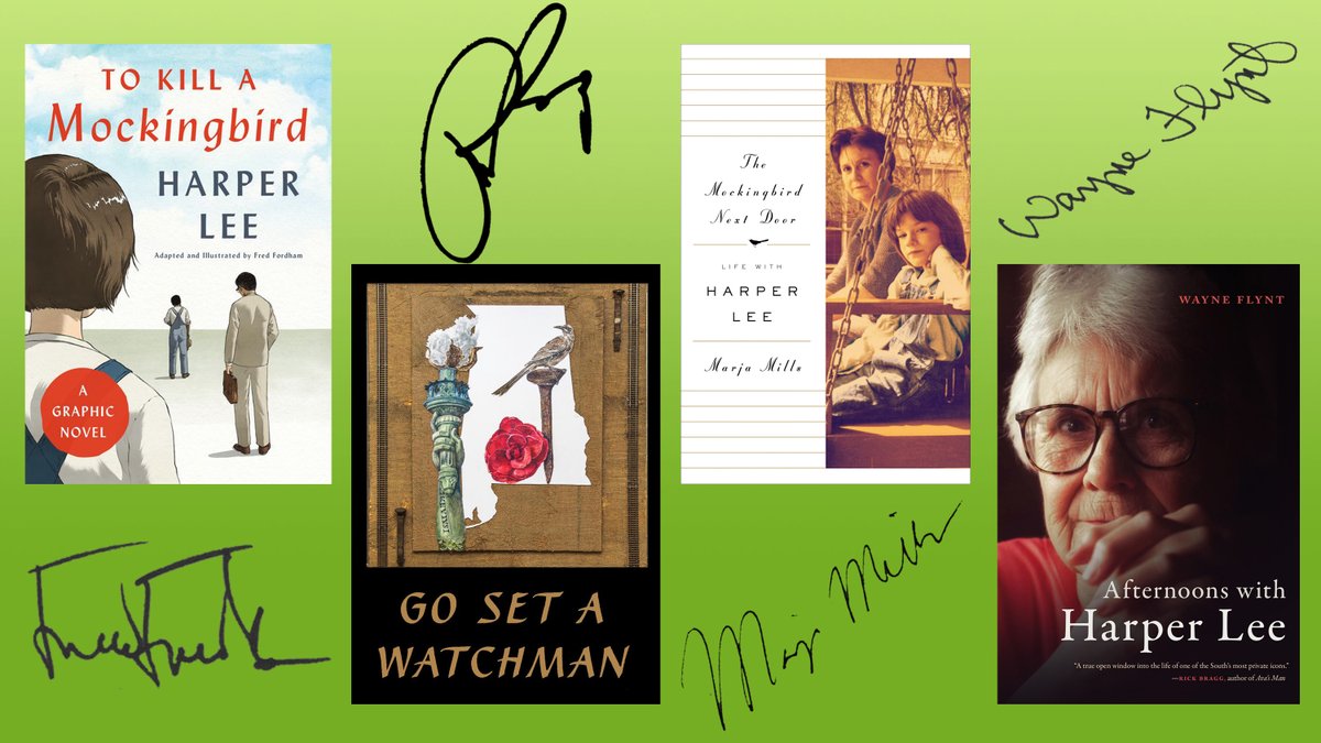 #OnThisDay in 1926, #HarperLee was born.  #OTD #signedbooks

@harperbooks @HarperCollins @penguinpress @penguinusa @penguinrandom @newsouthbooks @UGAPress