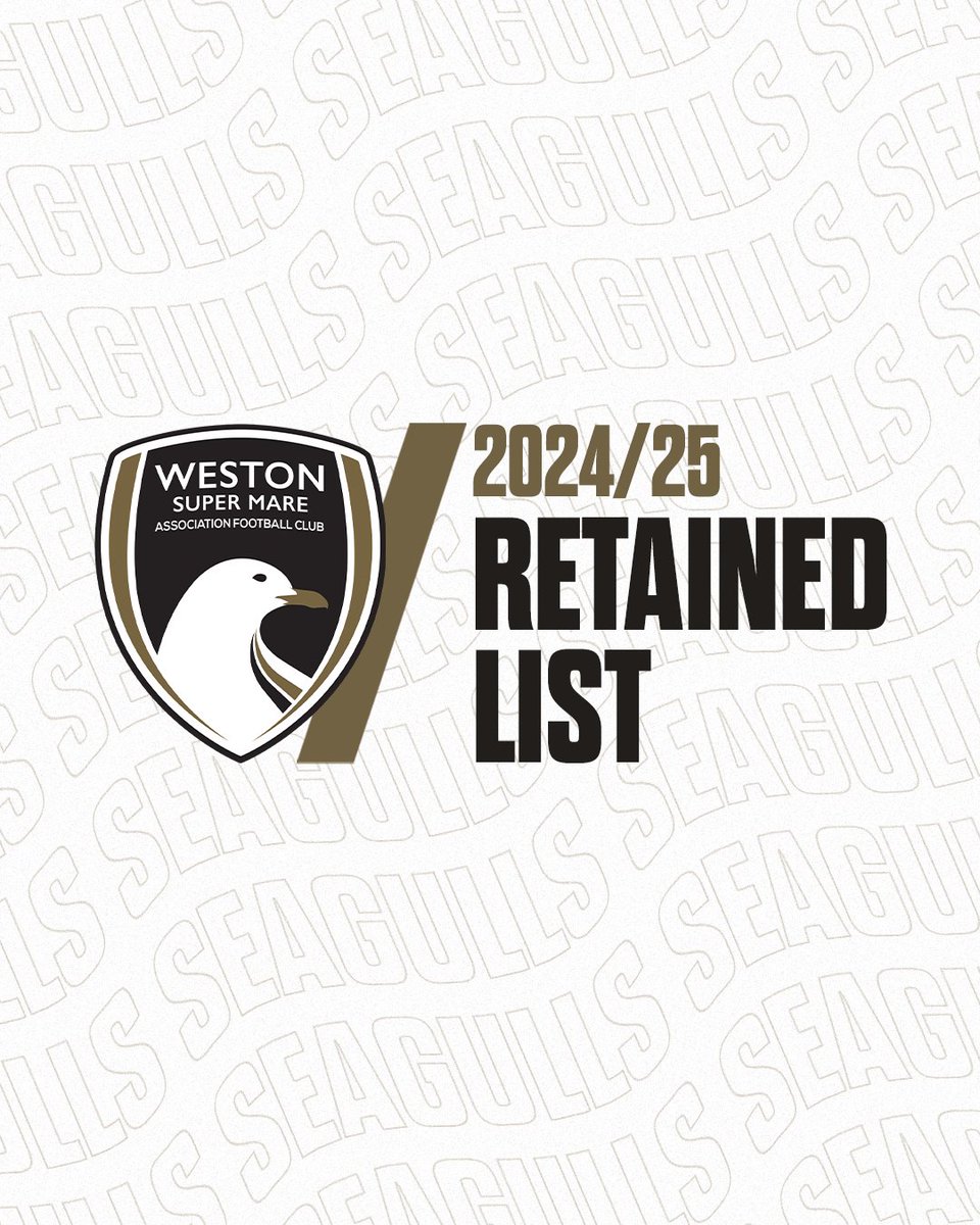 WSM_AFCOfficial's tweet photo. Weston-super-Mare AFC can confirm its retained list for the 2024/25 season 🤝

Read the full article here ➡️ https://t.co/kAjcmRfYsr

#WsMAFC ⚪️⚫️ https://t.co/miNDZ3TX94