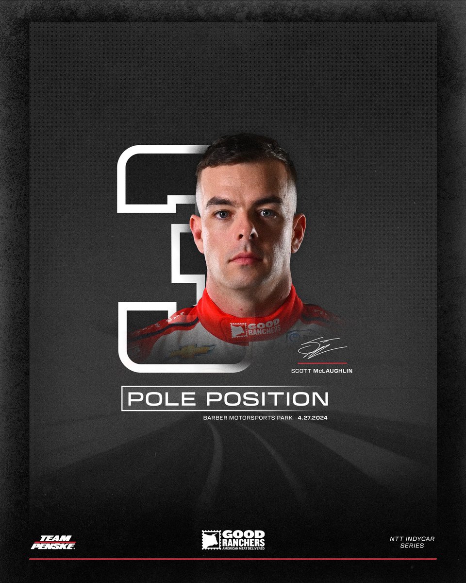 Team_Penske's tweet photo. To the top of the charts.

@smclaughlin93 wins the pole at @BarberMotorPark! https://t.co/l7BDzbogJt