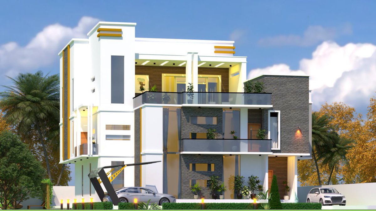 6-Bedrooms duplex; with a penthouse. Size of plot - 100/100