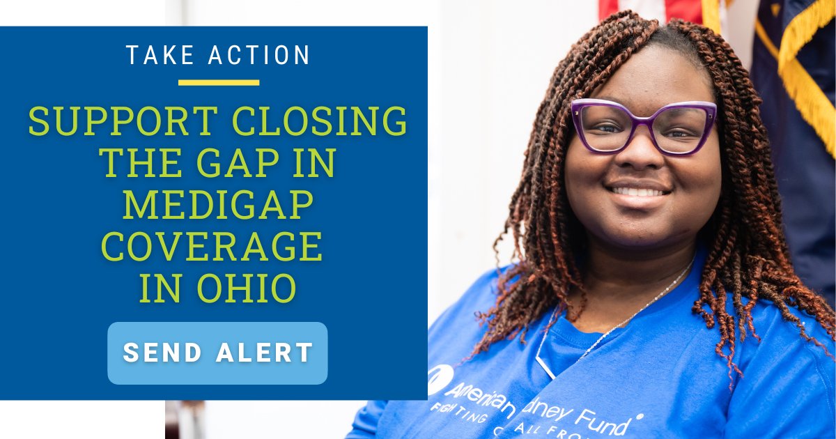 No one should face bankruptcy or miss out on a life-saving kidney transplant because they don’t have the chance to buy insurance. #Ohio: urge your legislators to co-sponsor H.B. 400, which will help patients under 65 get the insurance they need. Act now: bit.ly/499J5lj