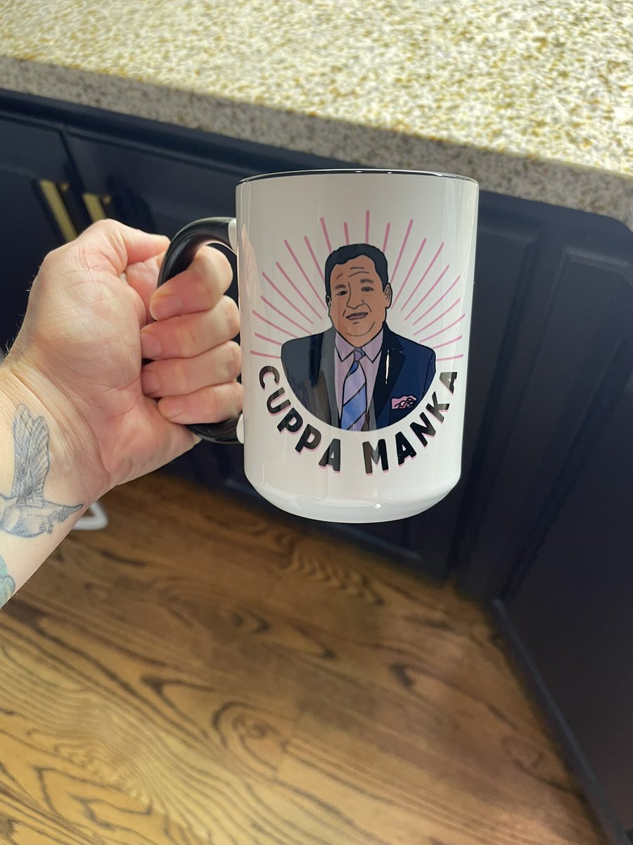 Balancing out the Dateline merch @JoshMankiewicz welcome to the mug collection 🩷