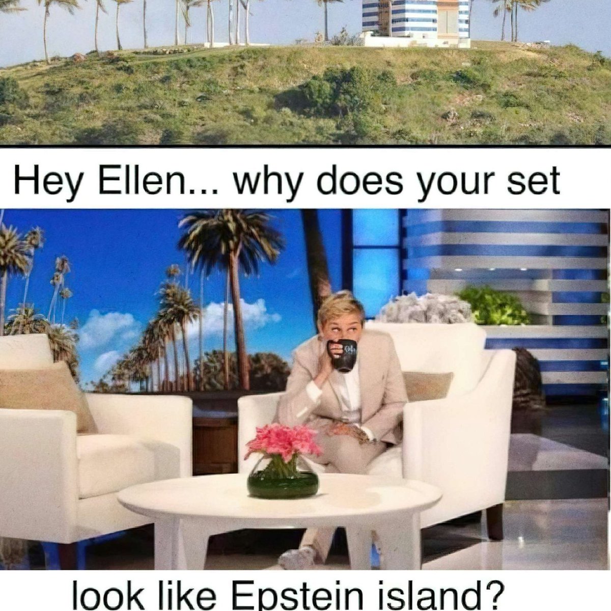 Looks like Epstein Island to me?