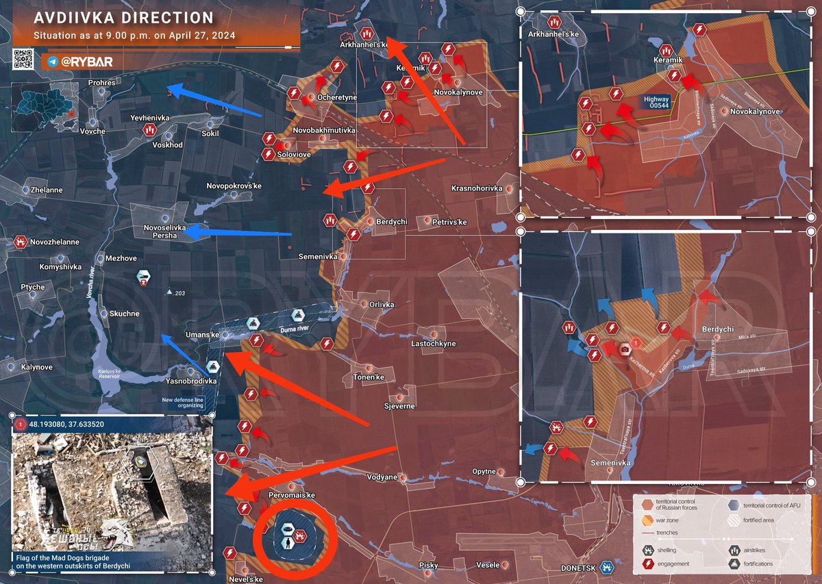 ‼️🇷🇺 It has begun.

Breakthrough in the Avdiivka direction. The Russian army has broken through the enemies defenses and are now quickly advancing.

The Armed Forces of Ukraine in retreat and 100s of PoWs captured.