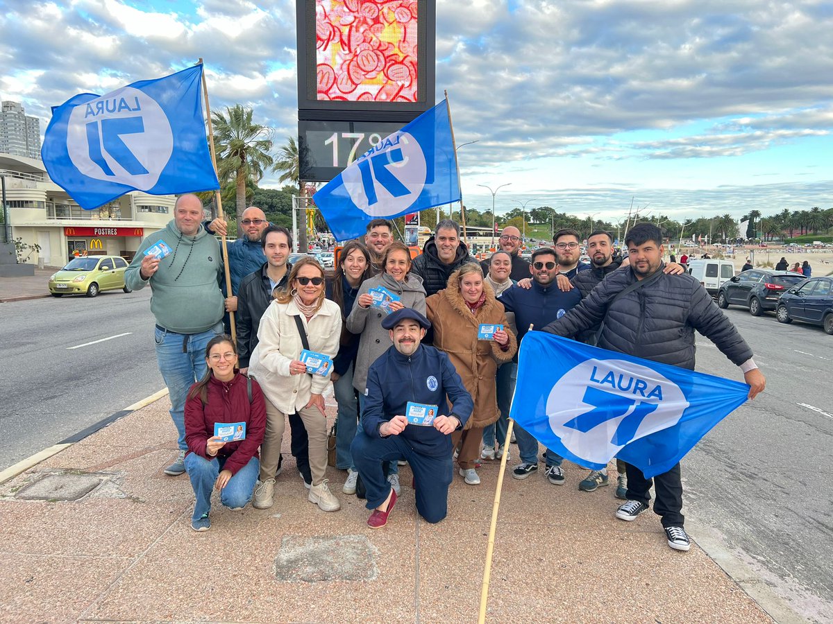 Una campaña más y van... Rambla y sarmiento! @lista71 ⚪🔵