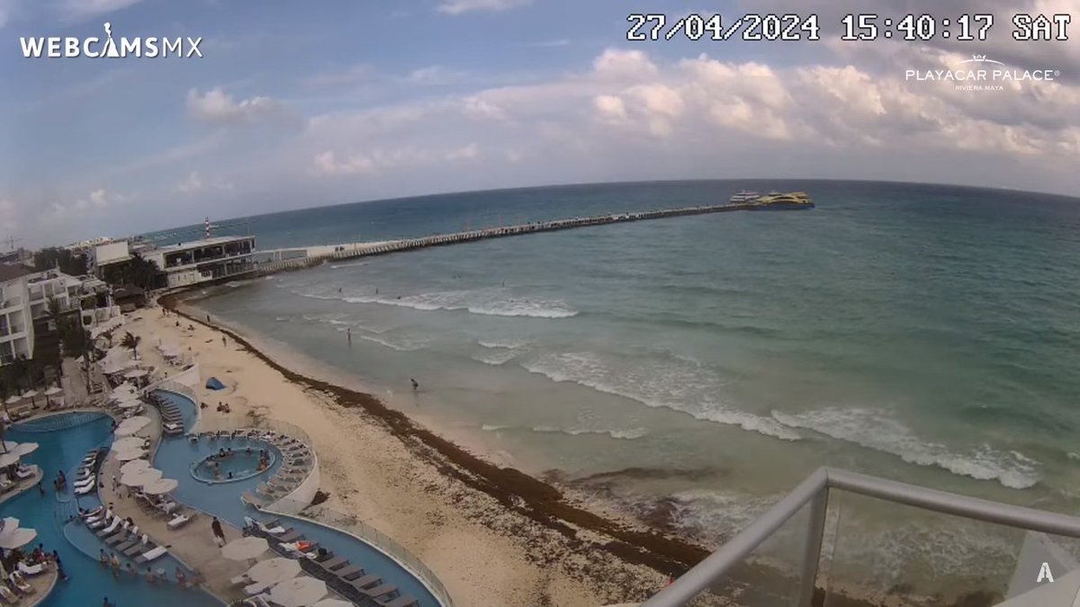 #PlayaDelCarmen, #QuintanaRoo, en este momento.
Vista desde @PlayacarPalace.
webcamsdemexico.com/webcam/playa-d…