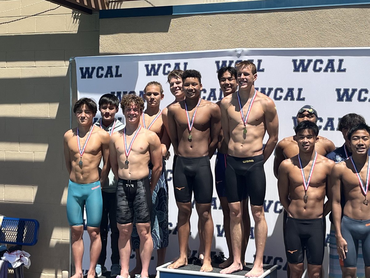 Shao, Cumming, Chen and Kuzmenko finish second in the WCAL in the 200 medley relay