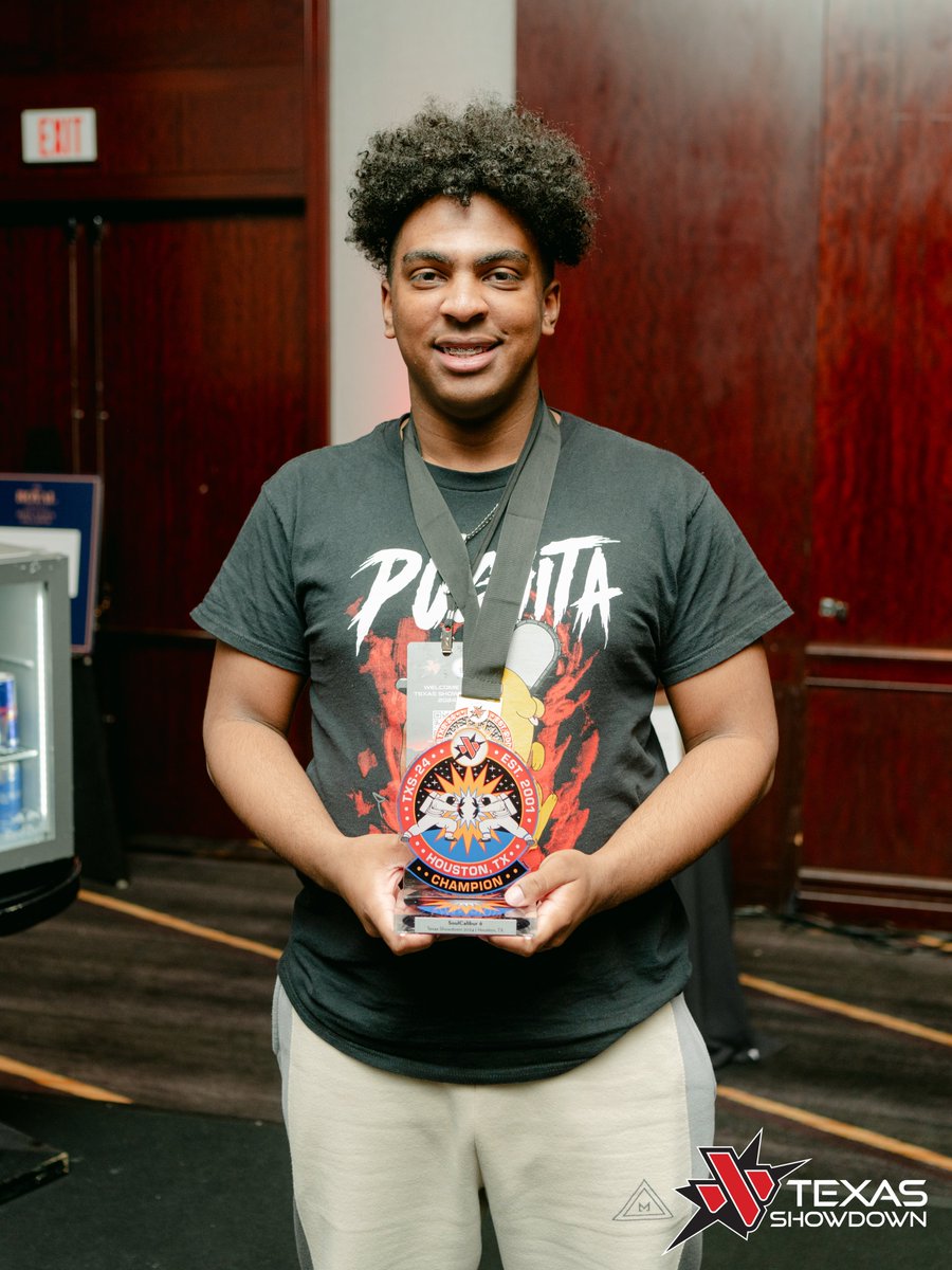 TEXAS SHOWDOWN (@texas_showdown) on Twitter photo Congratulations to our 2024 Texas Showdown SoulCalibur 6 champion, Incendiate ! #TXS24
🥇<a href="/incendiate/">Incendiate is going to Boston 🫖</a>
🥈<a href="/UncleJe0/">Uncle Jeo</a>
🥉<a href="/ayob00m/">THG Boom</a>
<a href="/SCGiraffe/">GiraffeKanklez</a>
@KRAMFLAKES
@batman_cto
<a href="/OmenYami/">YamiTheOmen</a>
<a href="/ninomaenimo/">Ninomae Nimo (一ニモ) Koi Vtuber</a>
📸:(<a href="/nouvelphotofilm/">Nouvel Photo & Film</a>) Congratulations to our 2024 Texas Showdown SoulCalibur 6 champion, Incendiate ! #TXS24
🥇<a href="/incendiate/">Incendiate is going to Boston 🫖</a>
🥈<a href="/UncleJe0/">Uncle Jeo</a>
🥉<a href="/ayob00m/">THG Boom</a>
<a href="/SCGiraffe/">GiraffeKanklez</a>
@KRAMFLAKES
@batman_cto
<a href="/OmenYami/">YamiTheOmen</a>
<a href="/ninomaenimo/">Ninomae Nimo (一ニモ) Koi Vtuber</a>
📸:(<a href="/nouvelphotofilm/">Nouvel Photo & Film</a>)