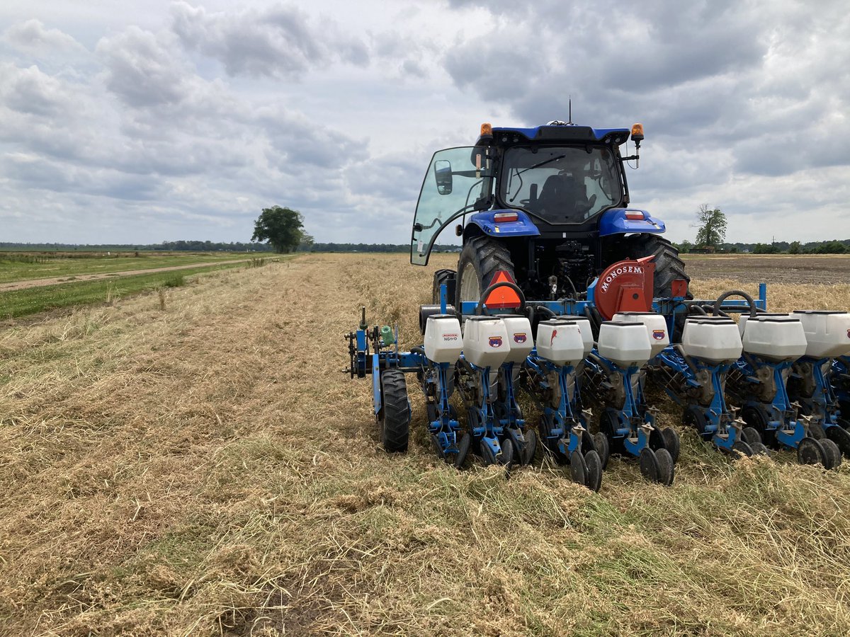 Louisiana Delta Crop Report (@ladeltacrop) on Twitter photo Planting row rice no-till into standing terminated hairy vetch at Northeast Research Station. Still fine tuning vacuum planter for 100%seed singulation. <a href="/Louisiana_Rice/">Louisiana Rice</a> Planting row rice no-till into standing terminated hairy vetch at Northeast Research Station. Still fine tuning vacuum planter for 100%seed singulation. <a href="/Louisiana_Rice/">Louisiana Rice</a>
