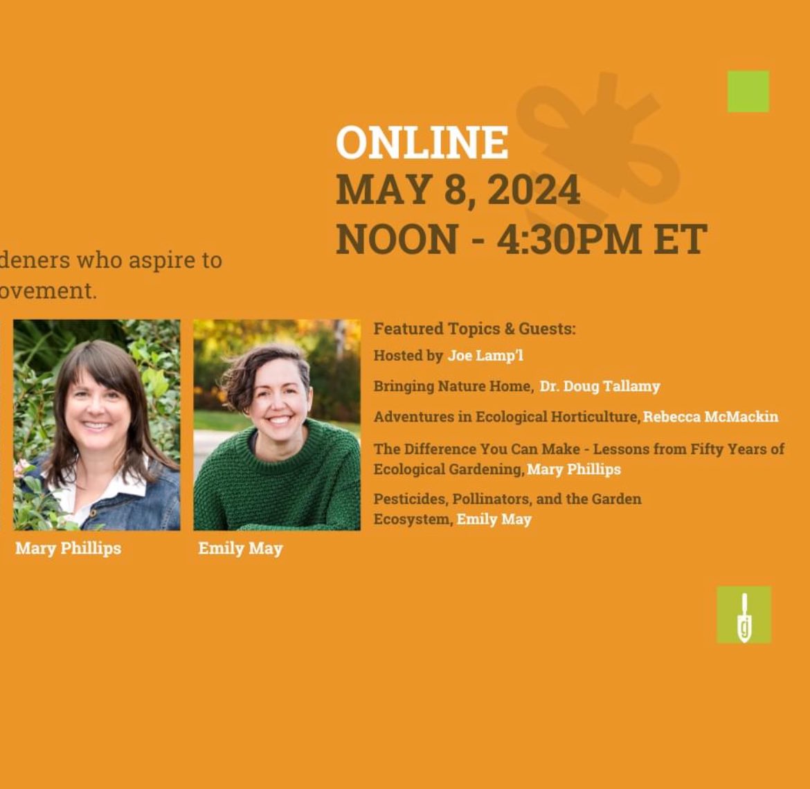 This promises to be an enlightening educational opportunity! I visited with my friend @joegardener about it last week. Hear our talk Saturday, May 4th on #GreenandGrowing🌱. Sign up at joegardener.com/greenandgrowing