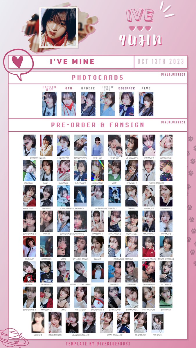 ivebluefrost's tweet photo. ive i’ve mine an yujin gaeul rei pc photocard pob template

아이브 안유진 가을 레이 포카 포토카드 미공포 리스트

load in 4K for better quality, or go to the link on our profile!

please do not crop out the @!

#ive #아이브 https://t.co/tz4FhS8cgu