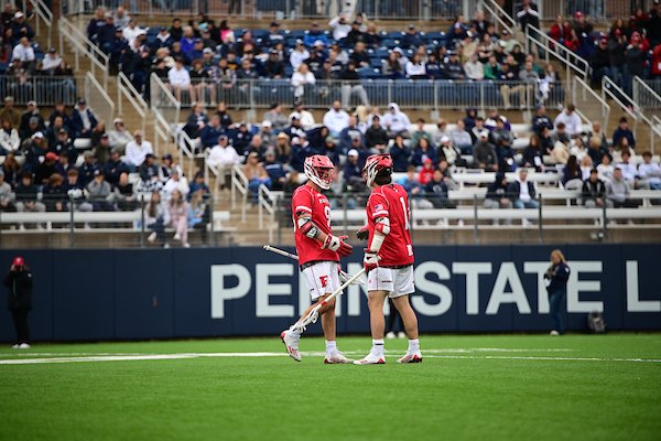 Colin Kurdyla with a hat trick! The #RUMLax freshman ties his season-high with his third goal of the game, and now has 20 goals on the year