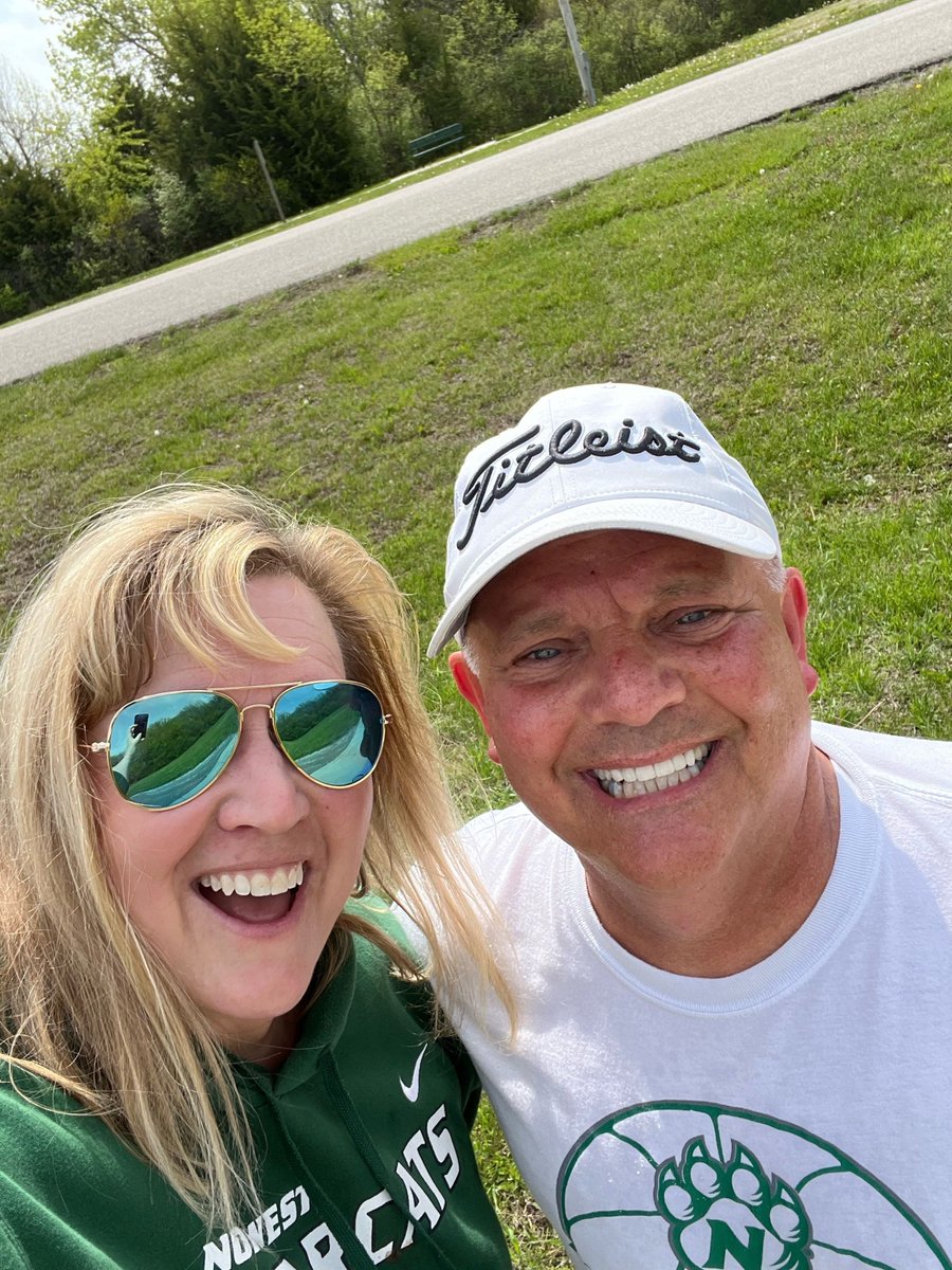 KXCVKRNW's tweet photo. NW Asst @nwbearcatwbb Coach Chris Guess @Chris_Guess_ and Sheri Guess walked at Mozingo Lake this a.m. to support KXCV-KRWN & @BearcatRadio in the 5th annual #RunForRadio !
Thanks for the support Coach https://t.co/7GOsETpQQV