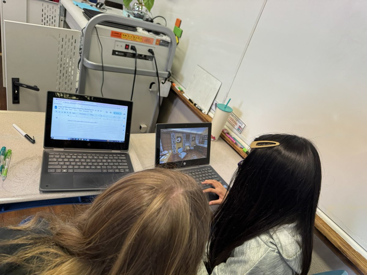 The students really enjoyed doing a virtual tour of @NatlParkService Texas White House site. In the tour they had to explore & find answers to various social studies topics relating to LBJ and the time at the ranch. More virtual tours are definitely in store. 🗺️💻 @LBJohnsonNPS