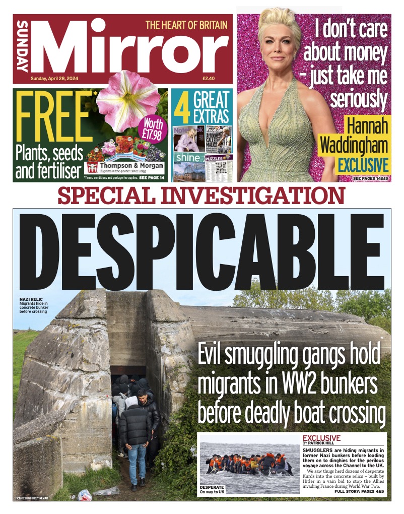 DailyMirror's tweet photo. Sunday's front page: Despicable https://t.co/Bz8rUhXmqZ #TomorrowsPapersToday https://t.co/wGWwU1Sh9j