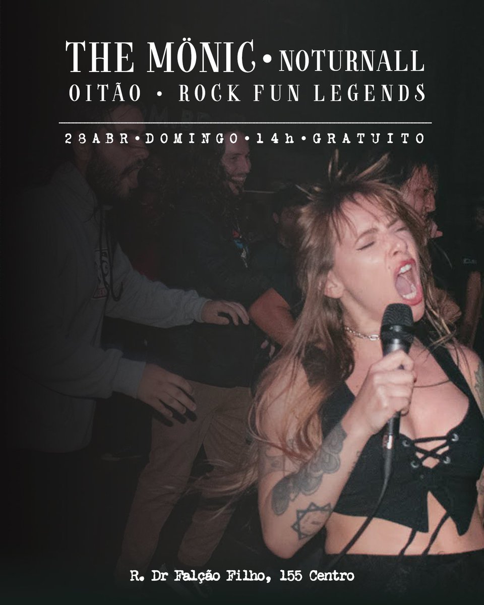 TheMonicBand's tweet photo. SP: Show gratuito domingo, cedo pra ninguém ir trampar segunda estragado (mitira). Electric Grave (Tributo Sabbath) 13h e noix na sequência. Mosques not, 14h é dada a largada! Será no mei da rua bem goxtoso no centro na Rua Dr. Falcão Filho, 155. VENHÊ! 📸: Murilo Gezuis https://t.co/OInBioHmTi