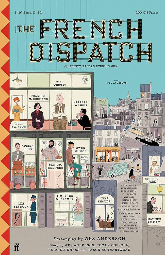 Just watched Wes Anderson's 'The French Dispatch' An utterly delightful antidote to all the ills in the world right now