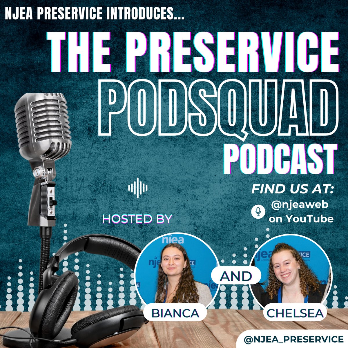 Check out the NJEA Preservice Podsquad Podcast! New episodes are released every Monday and Thursday. Watch full episodes on YouTube @njeaweb to receive motivational messages, learn more about the teaching profession and our union. #WEareNJEA #PreservicePodsquadPodcast