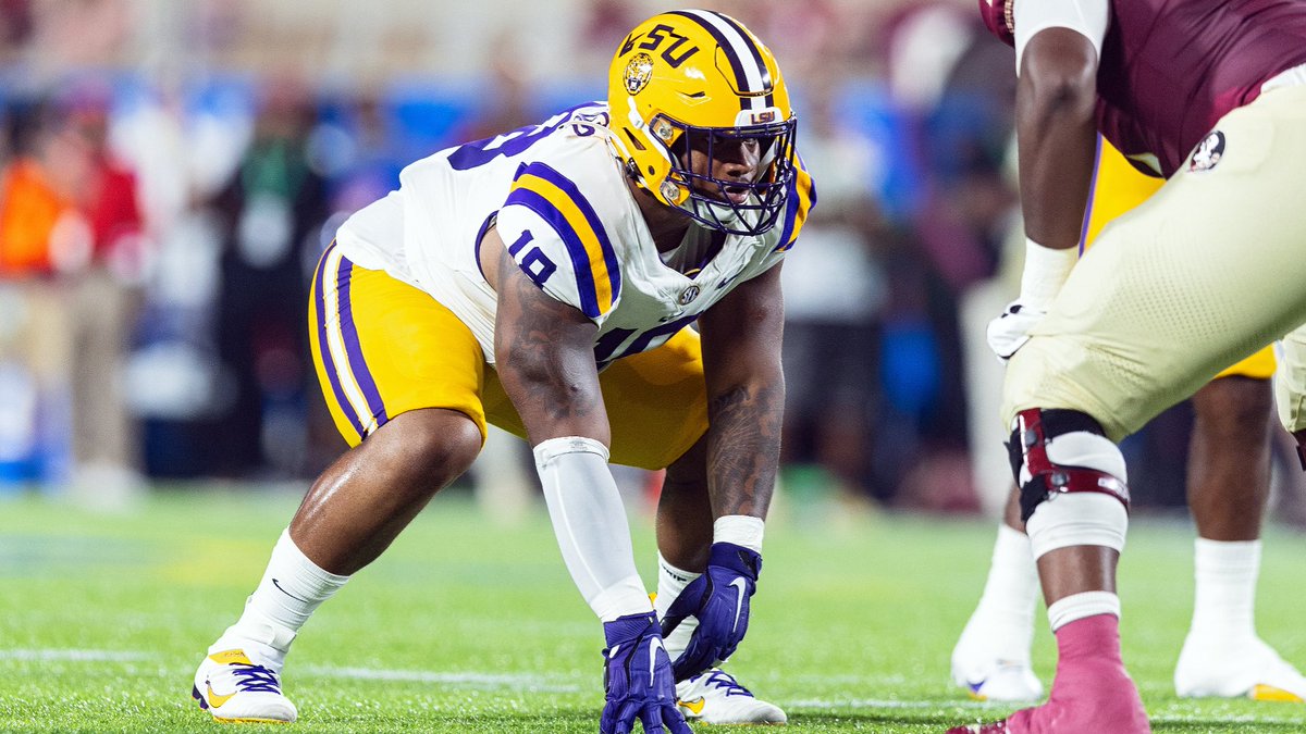 #LSU defensive tackle, Mekhi Wingo, has been selected by the Detroit Lions with the No. 189 overall pick of the 2024 #NFLDraft