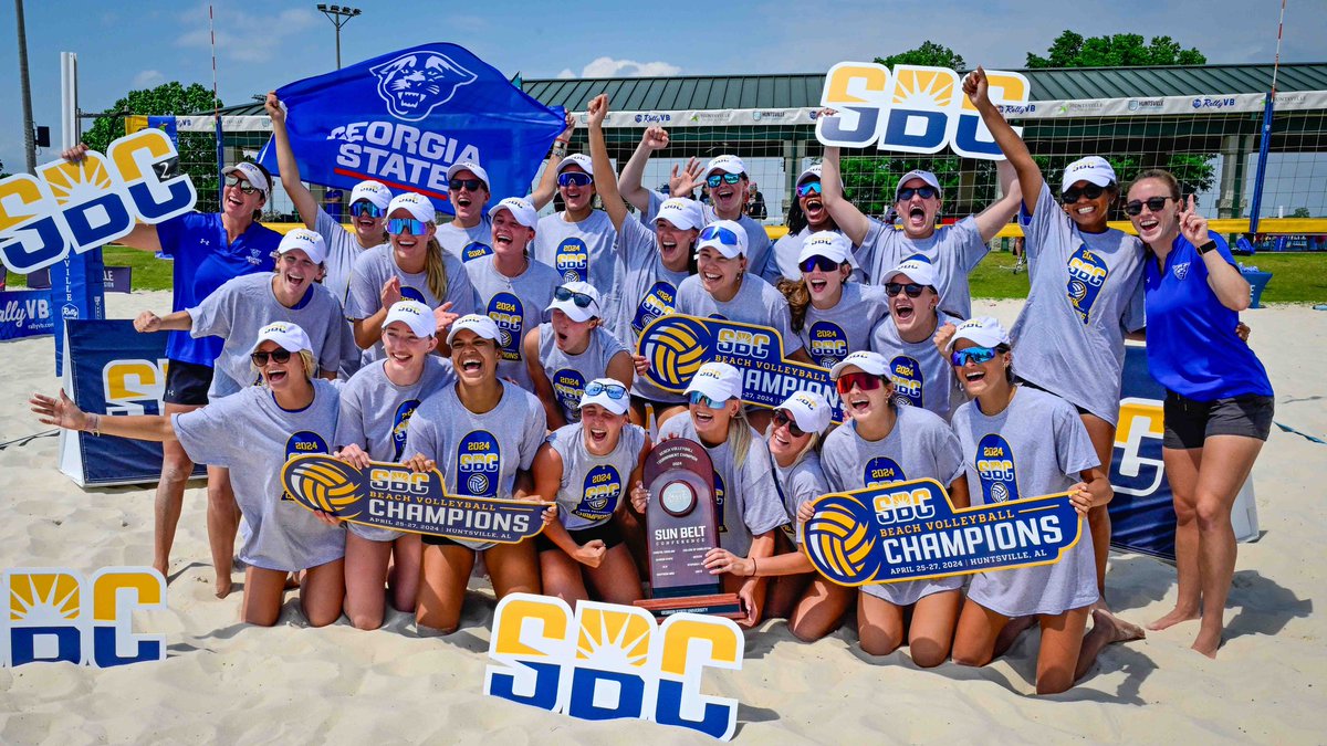 Congratulations to Georgia State on winning the 2024 Sun Belt Conference Beach Volleyball Championship!🏆 #SportsHsv