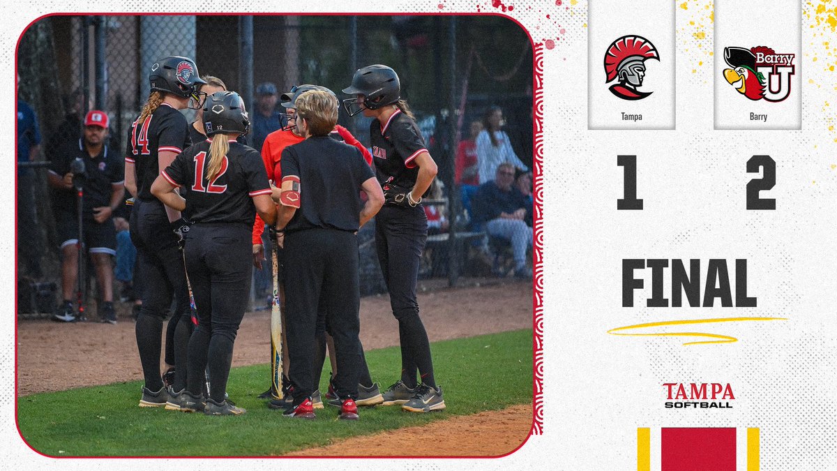 Final score for the last game against Barry. #TampaSB x #StandAsOne🛡️