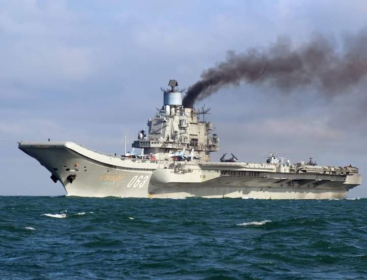 The only Aircraft carrier of Russian Navy -'Admiral Kuznetsov'