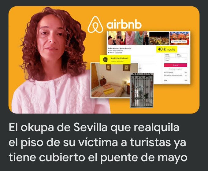 Inquiokupas un piso y realquilas habitaciones o el piso completo para alquiler vacacional. Como no trabajas, seguramente serás vulnerable y no te echa ni dios. Además alguna paguita pillarás. Y a vivir que son dos días #NoalDecretoAntidesahucios #leyantiocupas  o yo #NoAlquilo