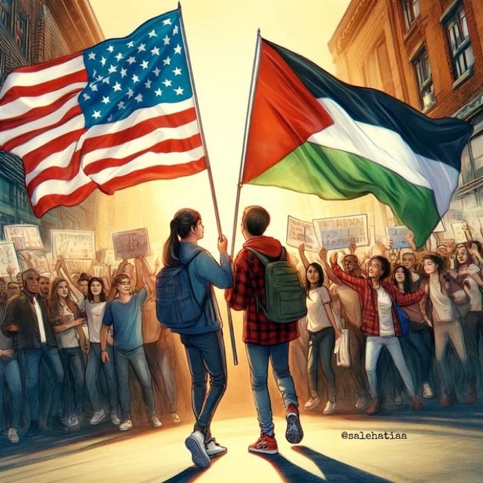 💢«La JUVENTUD de EEUU está con PALESTINA y YO con ellos ✊» ¡Viva Palestina Libre!