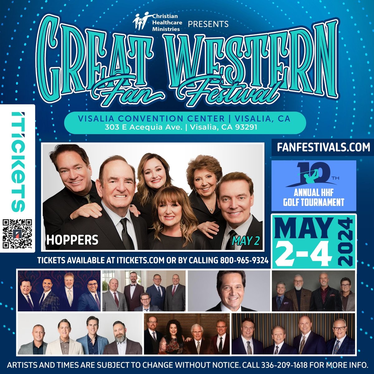 7 days to Fan Fest 2024. Great seats still available. 800.965.9324 Join us in Visalia, CA. for 3 days of fun, fellowship and music. bit.ly/FanFest-2024