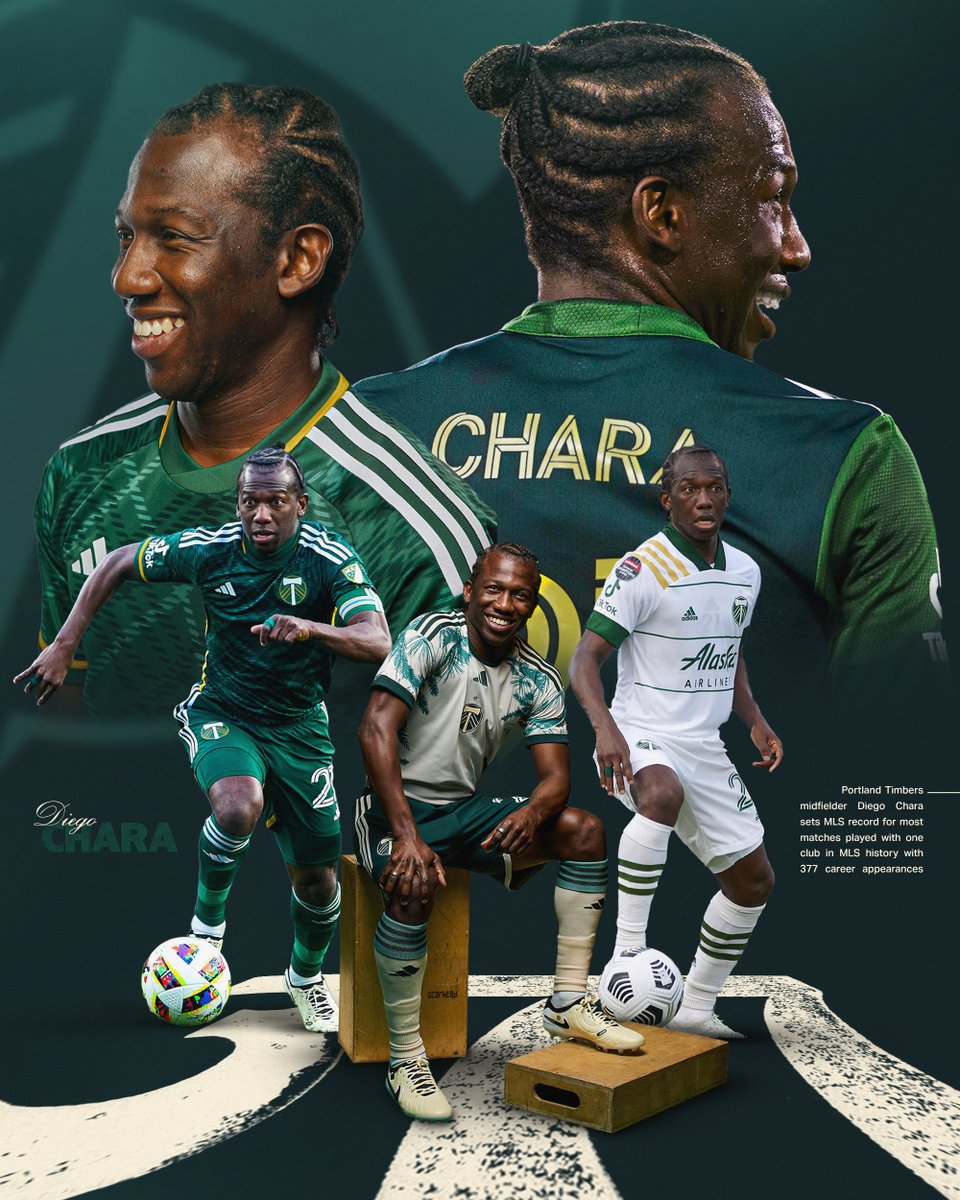 377 and counting 🤩 @DiegoChara21 sits atop the @MLS record books as the player with the most regular season appearances with one club 👏 #DaleDiego x #RCTID