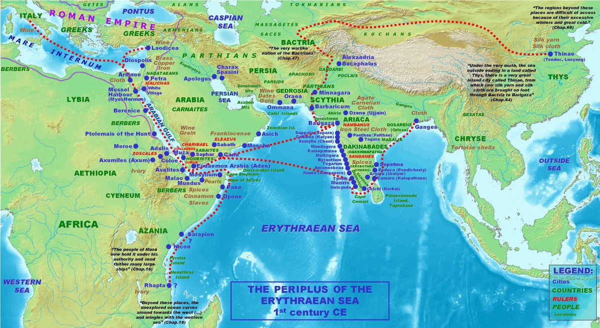 This is one of my endless fascinations, honestly. The Romans were trading regularly with India and with China through intermediaries, the Carthaginians may have gotten as far as the Gulf of Guinea, there are Hebrew inscriptions in the Himalayas. It's a small world!