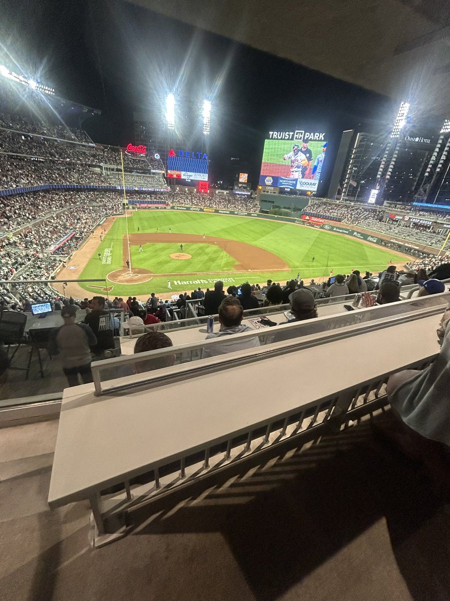 My view tonight for the game has been amazing. Ty @Braves