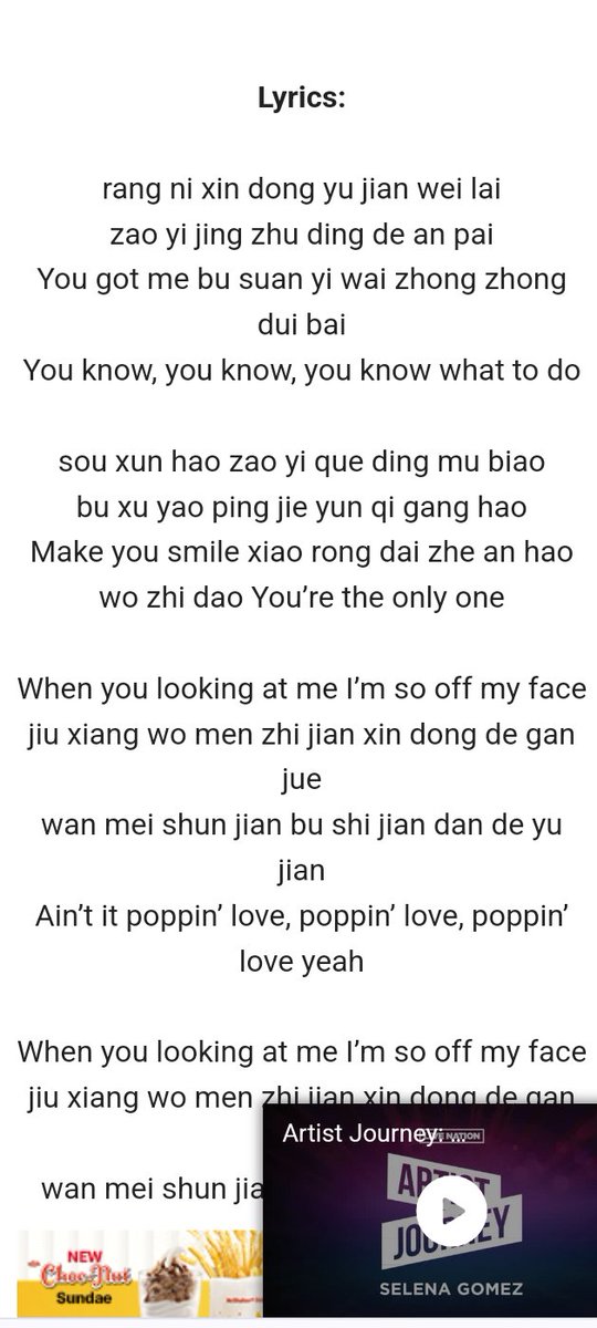 i can sing wayv's poppin love by reading the pinyin lyrics IT'S SOOO FUNNNNN!!