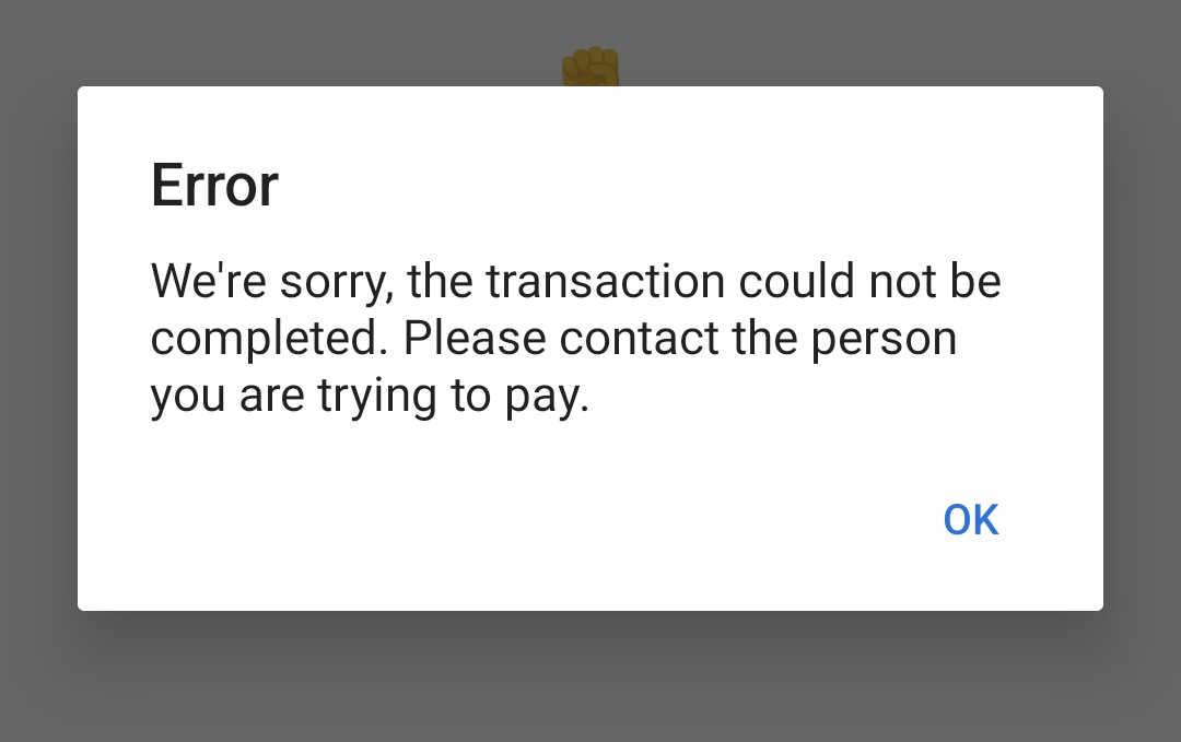 Is @Venmo blocking payments to the WashU Encampment? I'm getting this error message when I try to send funds