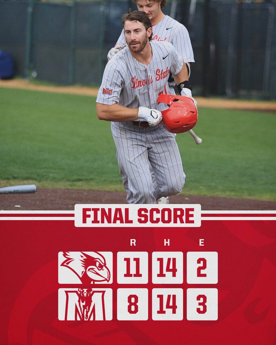 No better feeling than a REDBIRD win! Rubber match set for 1:00 p.m. CT Sunday