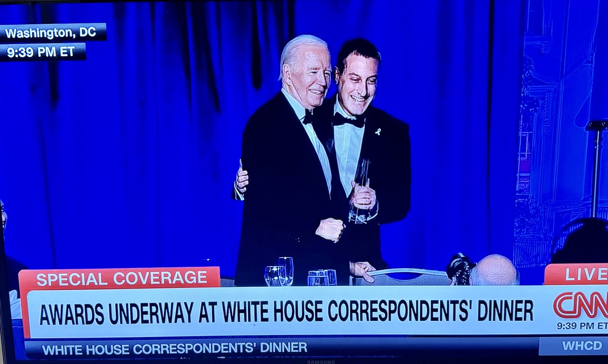 Congratulations to @BarakRavid⁩ for being recognized at the WH Correspondents’ Dinner for the Aldo Beckman Award for Overall Excellence in White House Coverage!