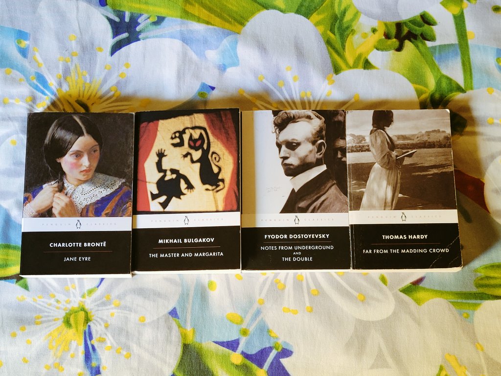 The design, the coverart, the extensive notes. Penguin Black Spines have their own charm that I love.
Here is my small collection 
#penguinclassics #classicliterature
#russianliterature