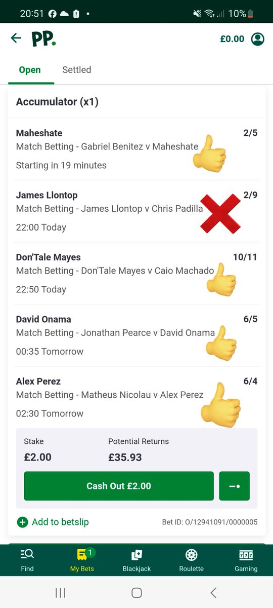 The biggest favourite on the card ruined my parlay, how’s your day going 🤦‍♂️😂 #ufc #ufcfightnight #UFCVegas90