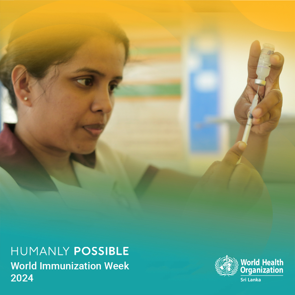 Let's celebrate the healthcare workers who tirelessly administer vaccines, often in challenging conditions. Their dedication is crucial in the fight against preventable diseases. #WIW2024 #WorldImmunizationWeek @WHOSEARO @WHO @MoH_SriLanka