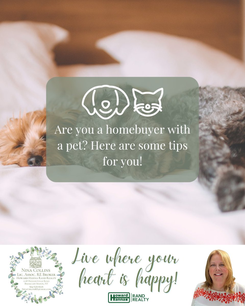 Here are the most important features of a home that pet lovers look for:

1) A fenced backyard
2) Laminate flooring
3) A place to hide the litter box
4) A nearby walking path
5) A spot to put the dog's kennel
6) A dog park

#petlover #petlovers #dogs