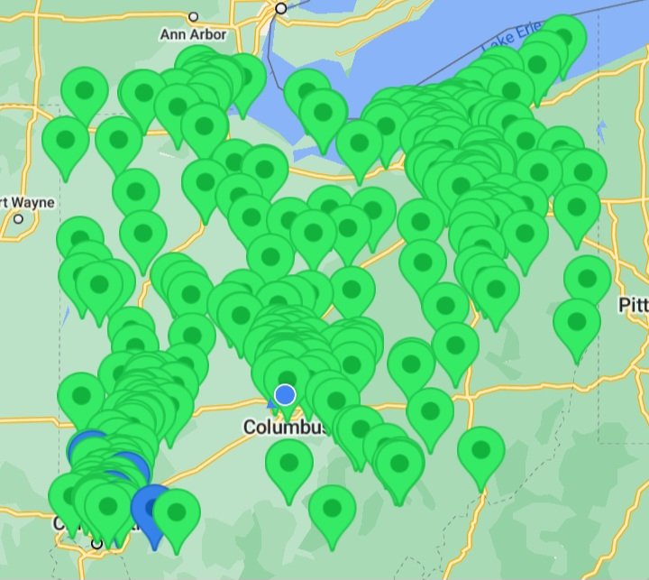 Saturday sipping. 3 taprooms within walking distance in Columbus. Last 3 stamps before the reset on Thursday. 3 years: 370 breweries, 81 of 88 counties, hundreds of historic sites. Now to visit the rest.